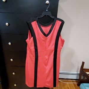 Ashley Stewart Dresses - Pink and black Midi dress Ashley Stewart Dresses - Pink and black Midi dress